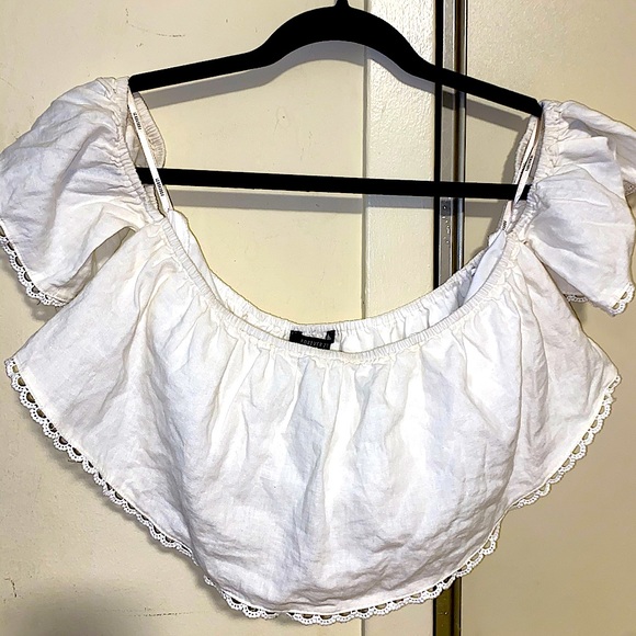 Forever 21 - White Crop Top - Picture 1 of 2